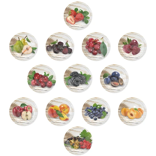 720 ml-es TO befőttesüveg színes fi 82/6 kupakkal - 6 db - 13