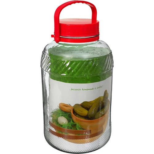 8 l-es befőttesüveg műanyag fedéllel - 3