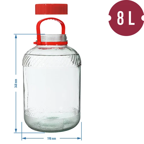 8 l-es befőttesüveg műanyag fedéllel - 6