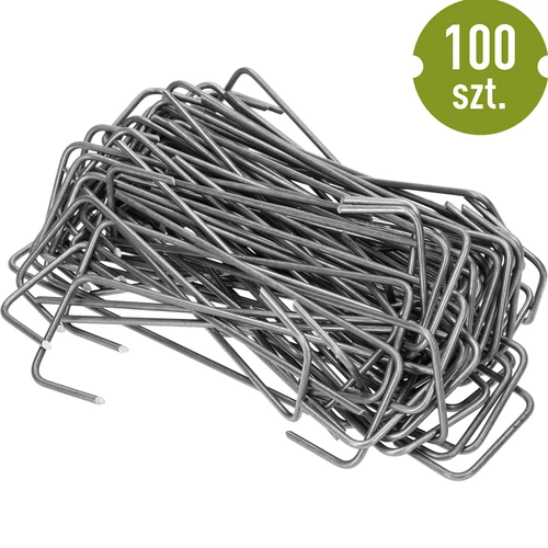Agrotextíliához való L-alakú rögzítőtüskék, 100 db - 4