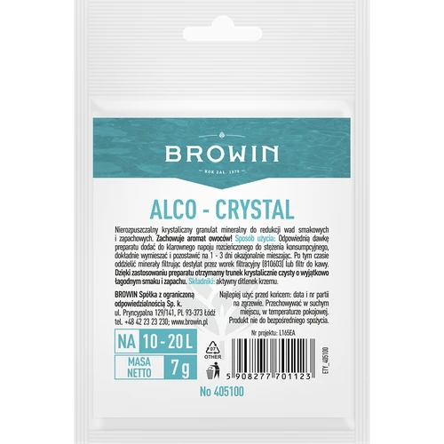Alco-crystal - az alkoholok élvezeti tulajdonságait javító szer