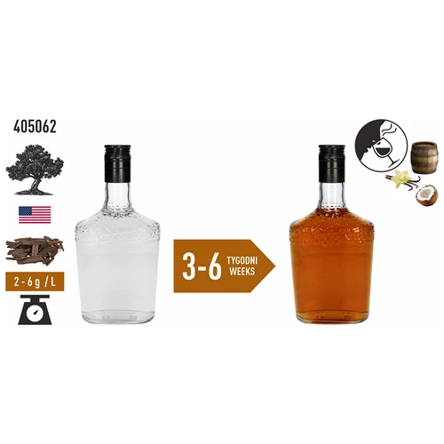 Amerikai tölgyforgács, erősen pörkölt, 500 g - 6