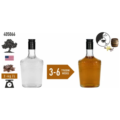 Amerikai tölgyforgács, erősen pörkölt, ex-bourbon hordókból, 50 g - 6