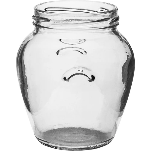 Amfora befőttesüveg 580 ml (fi 82), bordó csavaros tetővel, 6 db - 4
