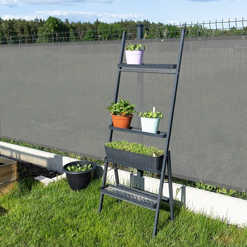 Árnyékoló háló (80%, 140 g/m²) 1,5 x 5 m, grafitszürke - 8