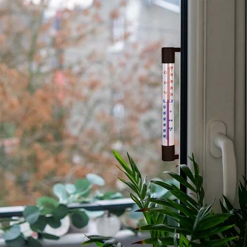 Barna kültéri hőmérő (-50°C-tól +50°C-ig) 18 cm - 7