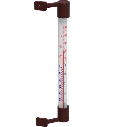 Barna kültéri hőmérő (-50 °C-tól +50 °C-ig) 22 cm - 2