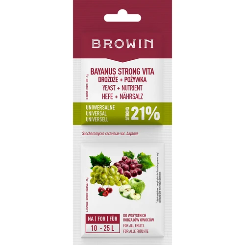 Bayanus borélesztő + élesztőtáp - Univerzális - 21%, 17 g