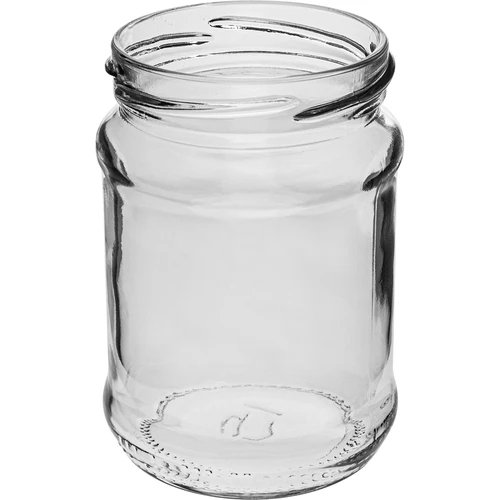 Befőttesüveg 250 ml fi 66/4 fekete csavaros tetővel - 6 db - 4