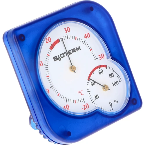 Beltéri bimetál hőmérő higrométerrel (-20 – +50 °C), kék - 2