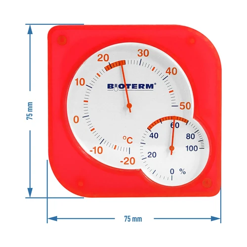 Beltéri bimetál hőmérő higrométerrel (-20-tól +50 °C-ig) mix - 6