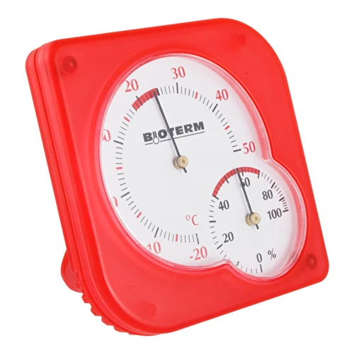 Beltéri bimetál hőmérő higrométerrel (-20-tól +50 °C-ig) mix