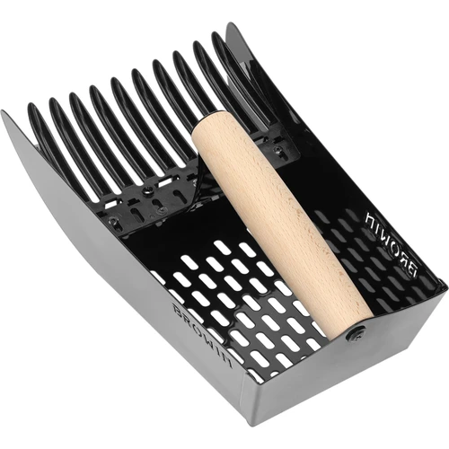 Bogyós gyümölcsszedő, fekete fém - 3