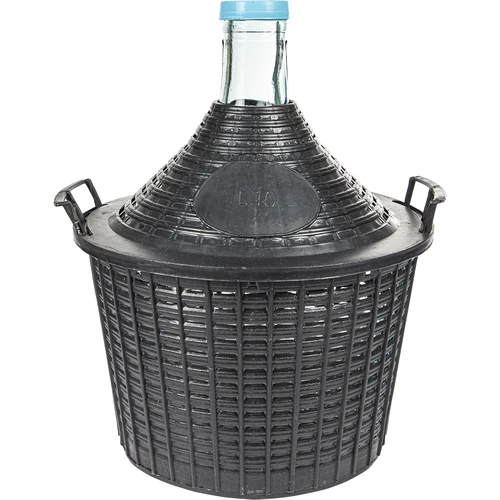 Borballon 10 l műanyag kosárban