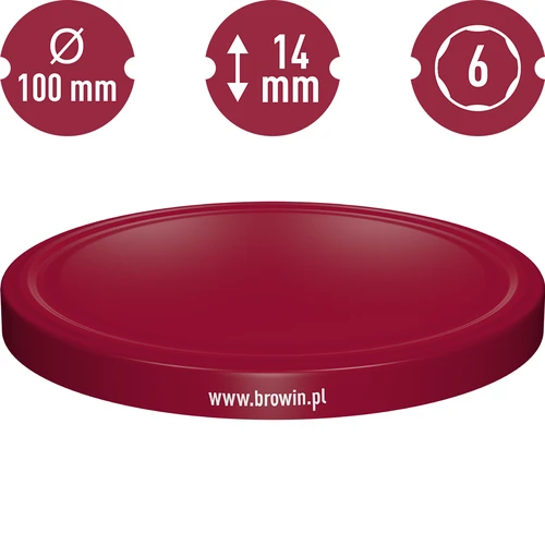 Bordó fi 100 csavaros tető - 10 db - 3