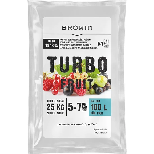 Borélesztő Turbo Fruit 5-7 nap 100 L