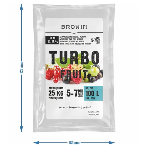 Borélesztő Turbo Fruit 5-7 nap 100 L - 3