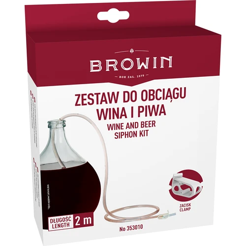 Borlefejtő cső, szorítóval - 2