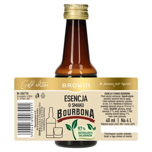 Bourbon ízű esszencia 4 literhez, 40 ml - 5