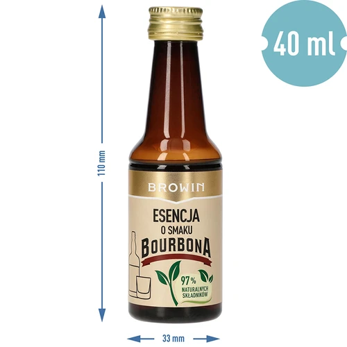 Bourbon ízű esszencia 4 literhez, 40 ml - 8