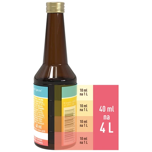 Citrom–málna ízű esszencia – 40 ml, 4 l-hez - 5