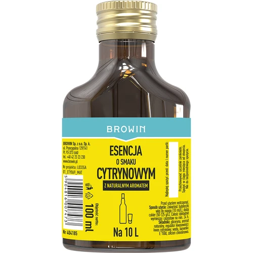 Citromízű esszencia természetes aromával 10 L-hez - 100 ml
