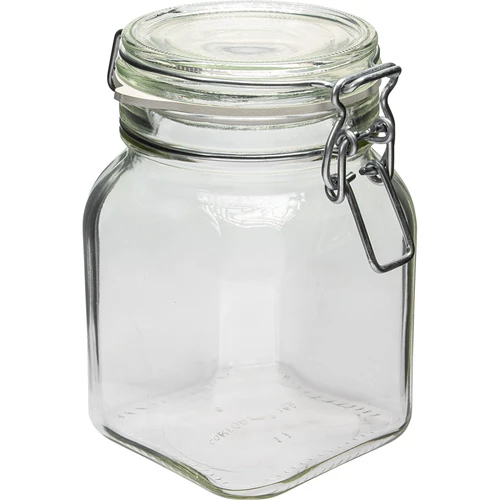 Comfort 750 ml szögletes, légmentesen záródó befőttesüveg