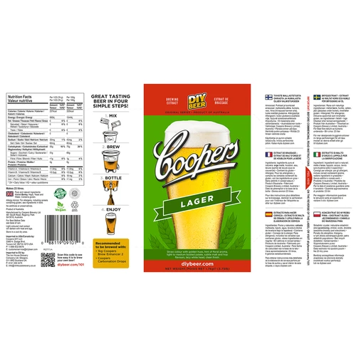 Coopers Lager brewkit - 5