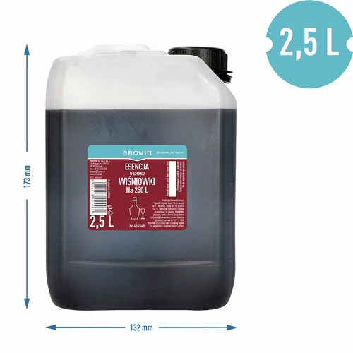 Cseresznye ízű esszencia, 2,5 L 250 L kész italhoz - 3