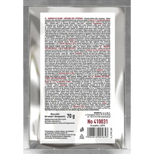 Csülökpác - fűszernövény- és fűszerkeverék, 70 g - 2