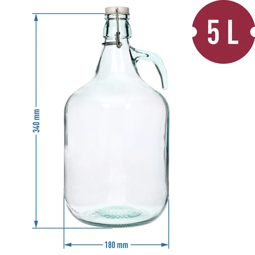 Dama 5L-es demizson csatos zárással - 4
