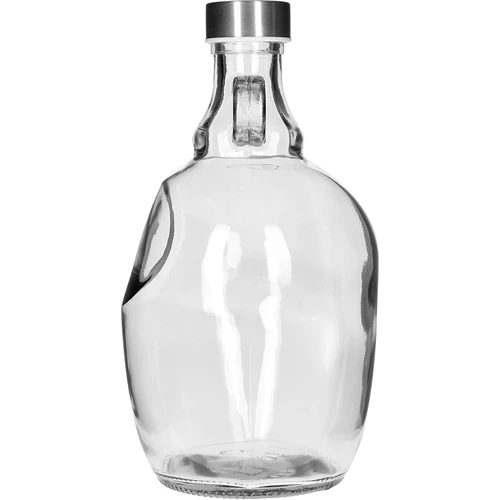 Dama demizson 1,5 L, fi 43 mm-es fém csavaros kupakkal és fogantyúval - 2