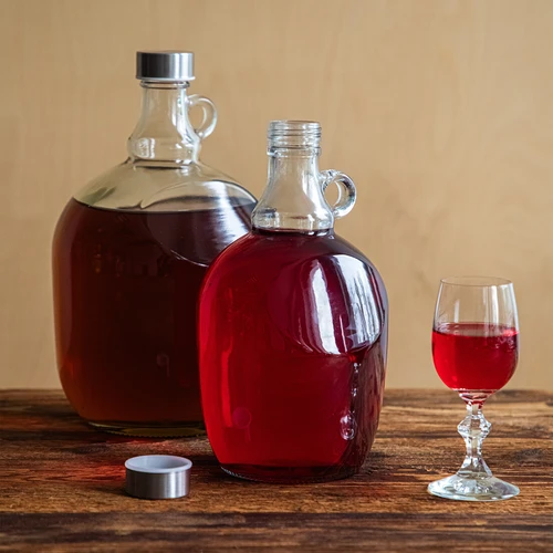 Dama demizson 1,5 L, fi 43 mm-es fém csavaros kupakkal és fogantyúval - 6