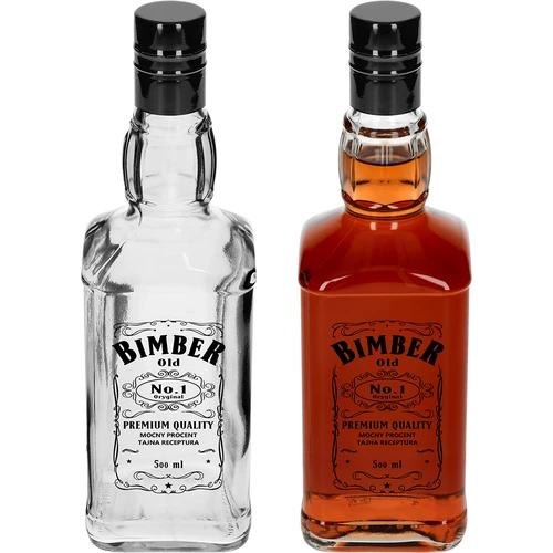 Daniels 500 ml-es palack csavarzárral, „Bimber OLD” felirattal, 1 db - 3