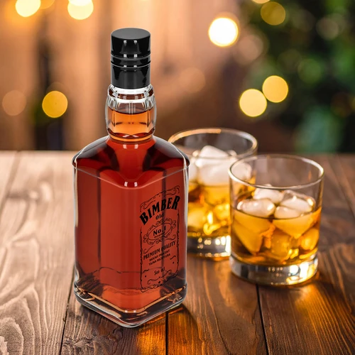 Daniels 500 ml-es palack csavarzárral, „Bimber OLD” felirattal, 1 db - 7