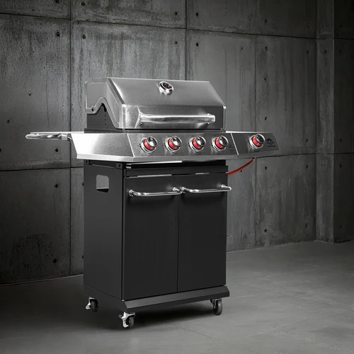 dragON BBQ101 gázgrill, 11,7 kW, fekete-ezüst - 4