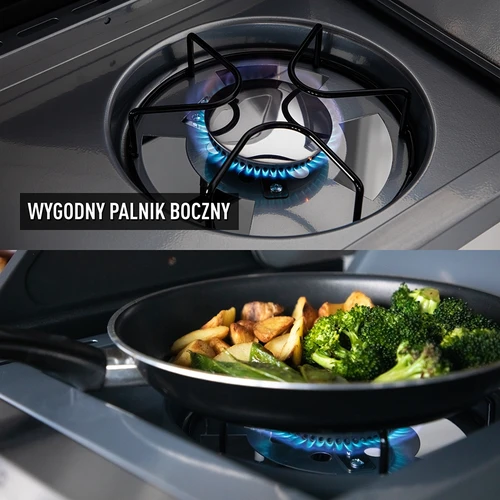 dragON BBQ101 gázgrill, 11,7 kW, fekete-ezüst - 7