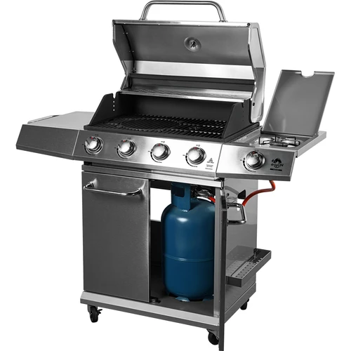 dragON BBQ201 gázgrill, 18,8 kW, ezüst - 2
