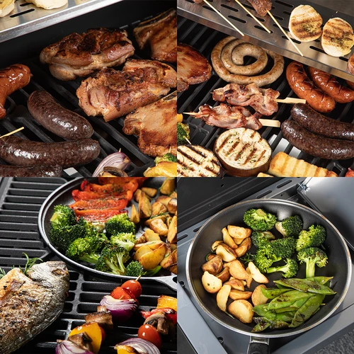 dragON BBQ201 gázgrill, 18,8 kW, ezüst - 11