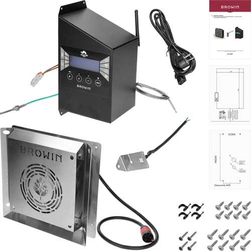 dragON készlet füstölőhöz – IQ modulok Wi‑Fi‑vel és JET 2 LONG füstgenerátor hamufiókkal - 2
