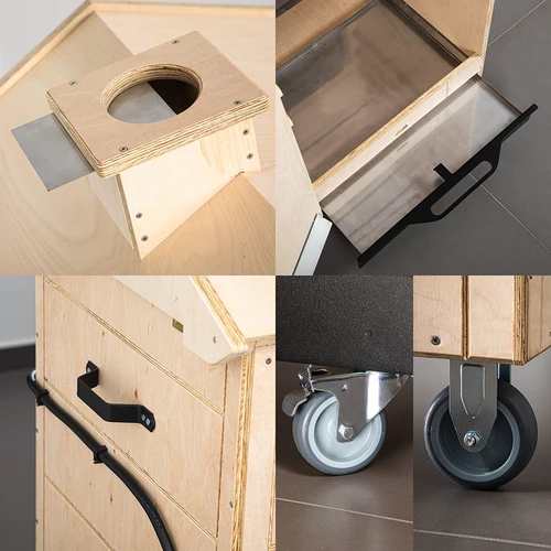 dragON PLYWOOD NATURE füstölő – keret nélküli, moduláris, digitális vezérlővel, 320 l - 6