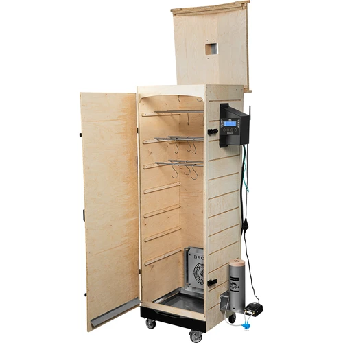 dragON PLYWOOD NATURE füstölő – keret nélküli, moduláris, Wi‑Fi vezérlővel, 320L - 3