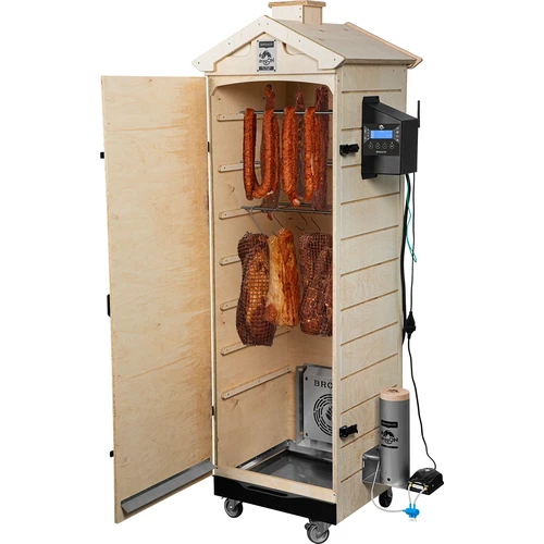 dragON PLYWOOD NATURE füstölő – keret nélküli, moduláris, Wi‑Fi vezérlővel, 320L - 4