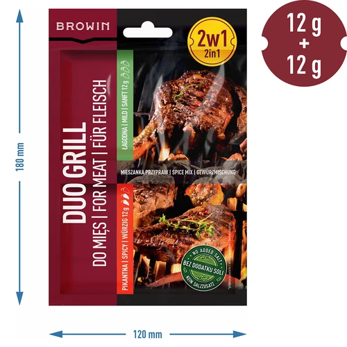 Duo Grill húsokhoz, 2 az 1-ben fűszerkeverék, 2 x 12 g - 4