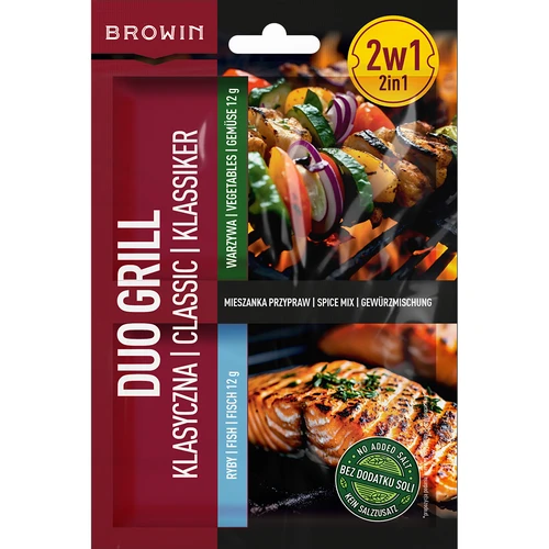 Duo Grill Klasszikus halhoz és zöldségekhez - 2 az 1-ben fűszerkeverék, 2 x 12 g