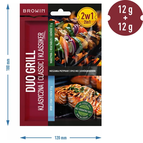 Duo Grill Klasszikus halhoz és zöldségekhez - 2 az 1-ben fűszerkeverék, 2 x 12 g - 4