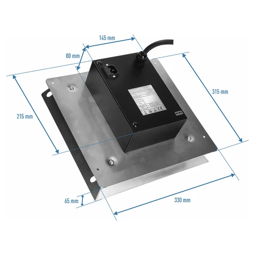 Elektromos modulok készlete digitális vezérlővel - dragON 1,5 kW, kerti füstölőkhöz - 9