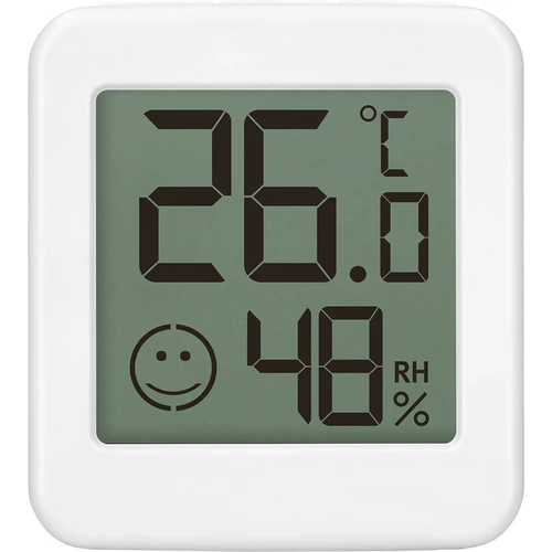 Elektronikus hőmérő komfortjelzővel, fehér - 2