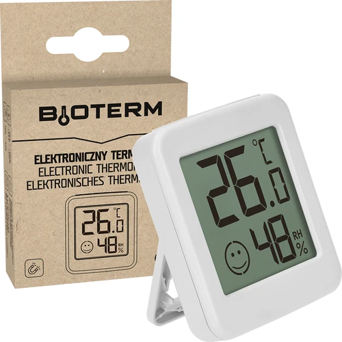 Elektronikus hőmérő komfortjelzővel, fehér - 7