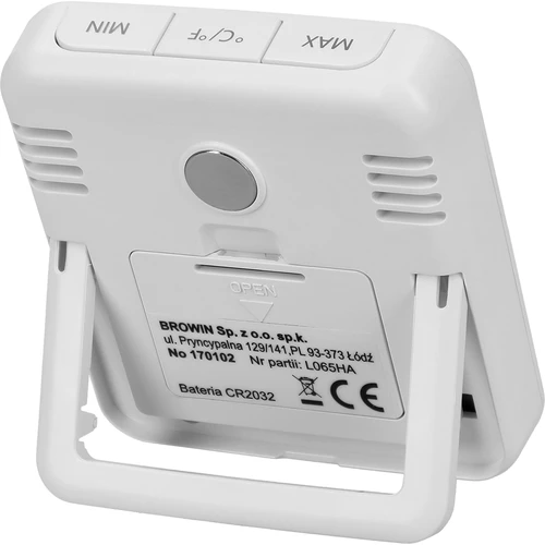 Elektronikus hőmérő komfortjelzővel, fehér - 5